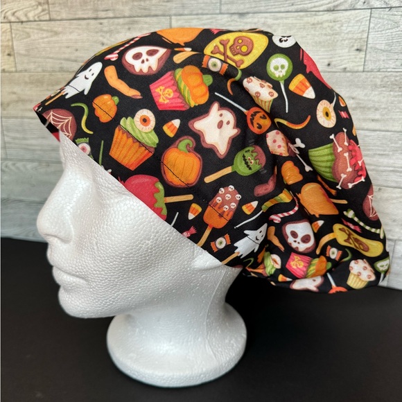 Halloween Candy Euro Scrub Cap - Picture 2 of 3